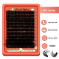 80D-100D 8D Fluffy Cluster Lash Extensions D Curl Mixed Tray Soft Reusable DIY Individual Lashes For Home Beginners
