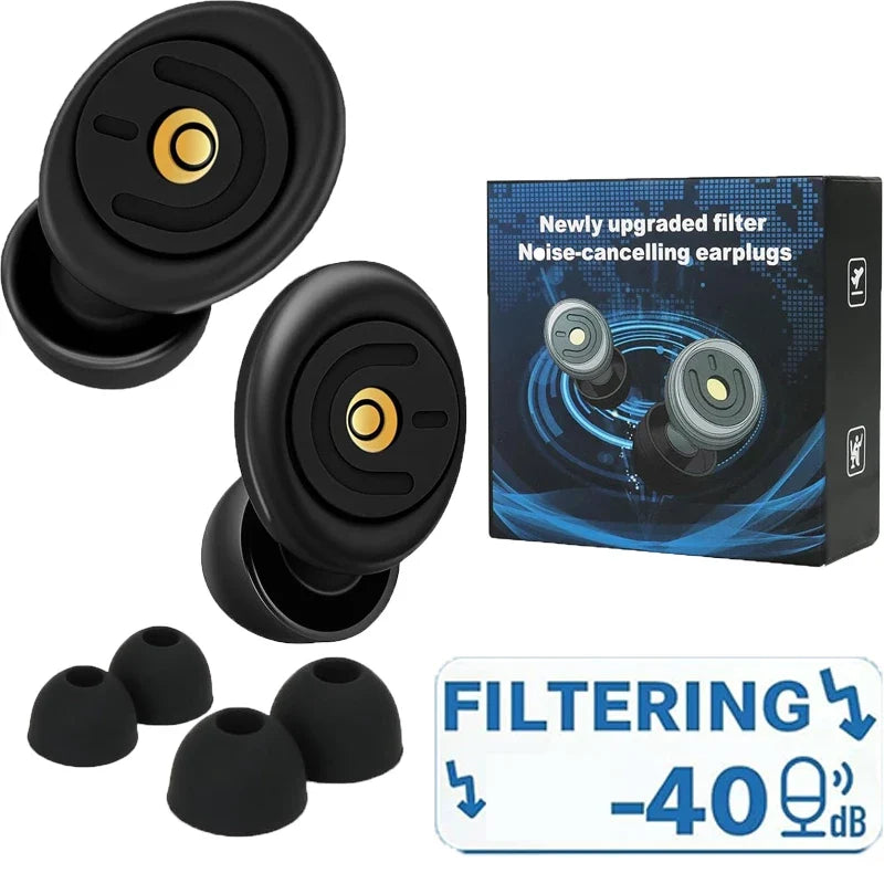 Silicone Ear Plugs for Noise Reduction | Reusable Sleeping Earplugs