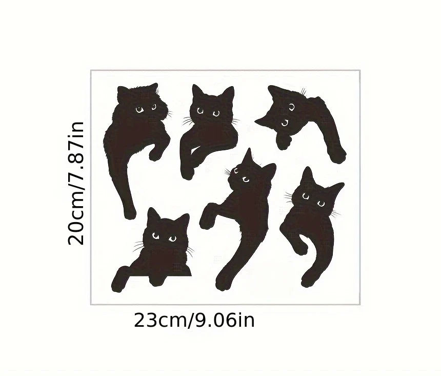 Cat Switch Stickers | Removable Vinyl Decals for Light Switches