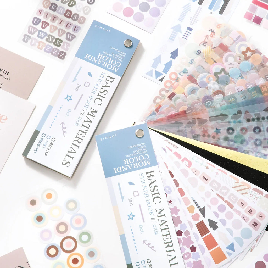 Colorful Dot Stickers for Journaling and Scrapbooking | 30pcs Paper Sticker Pack