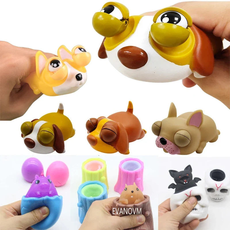 Pop Up Hide and Seek Fidget Toy | Squeeze Stress Relief Figure for Kids and Adults