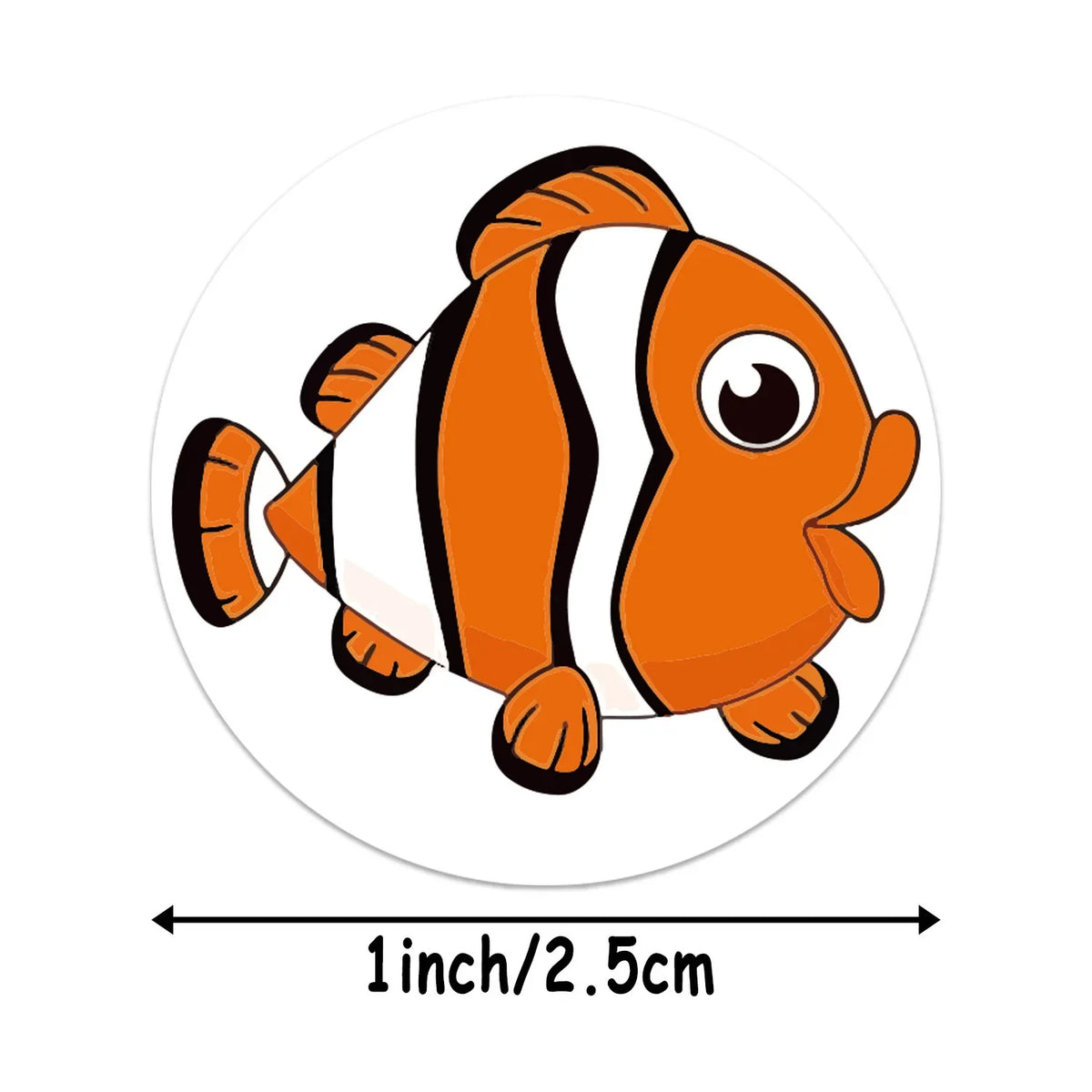 500 Cute Sea Animal Stickers for Kids Reward Labels | Encouragement Sticker Roll