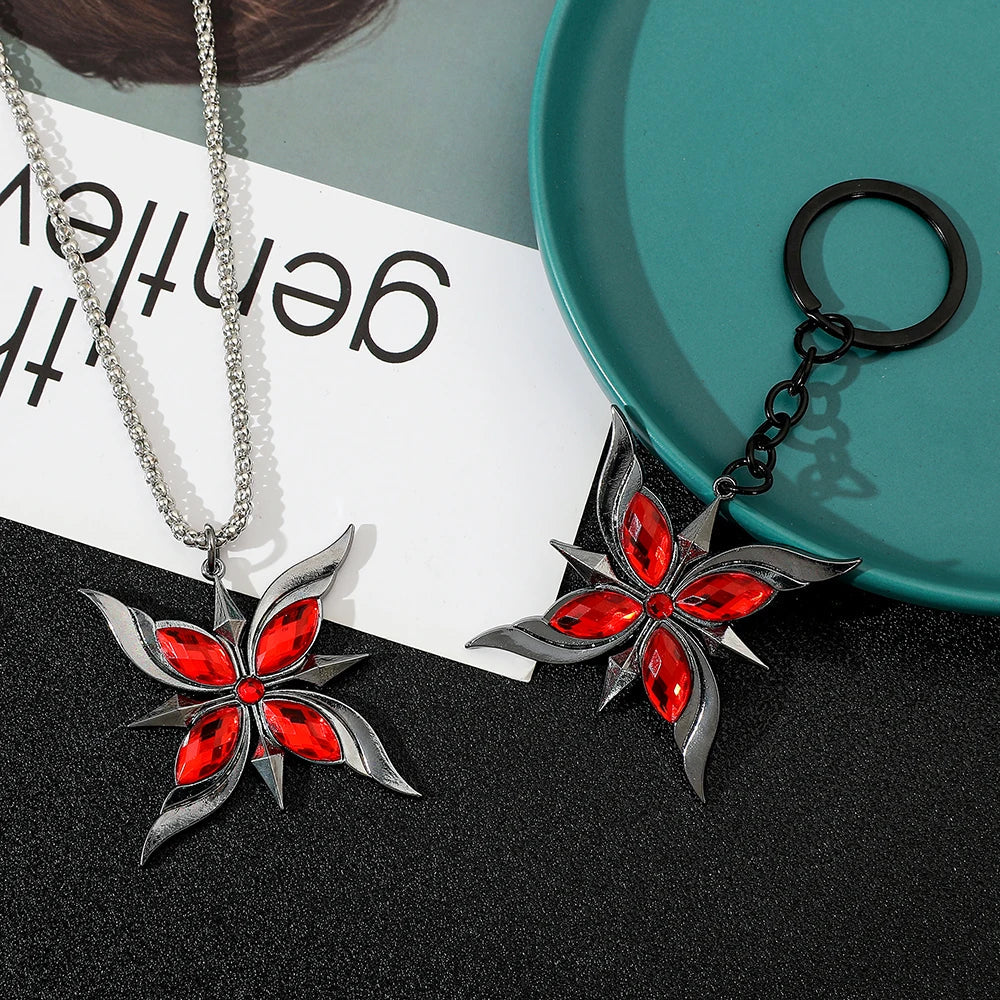 Arlecchino Gem Necklace | Cosplay Jewelry Gift for Fans