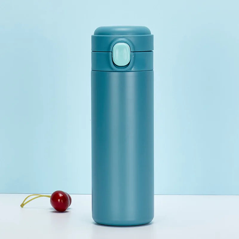 420ml Stainless Steel Vacuum Water Bottle | Leak Proof Thermos with Bounce Cap