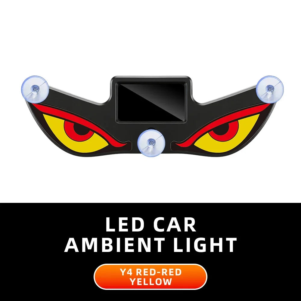 Solar Devil’s Eye Car Window Light | USB-C Rechargeable Flashing Warning Lamp