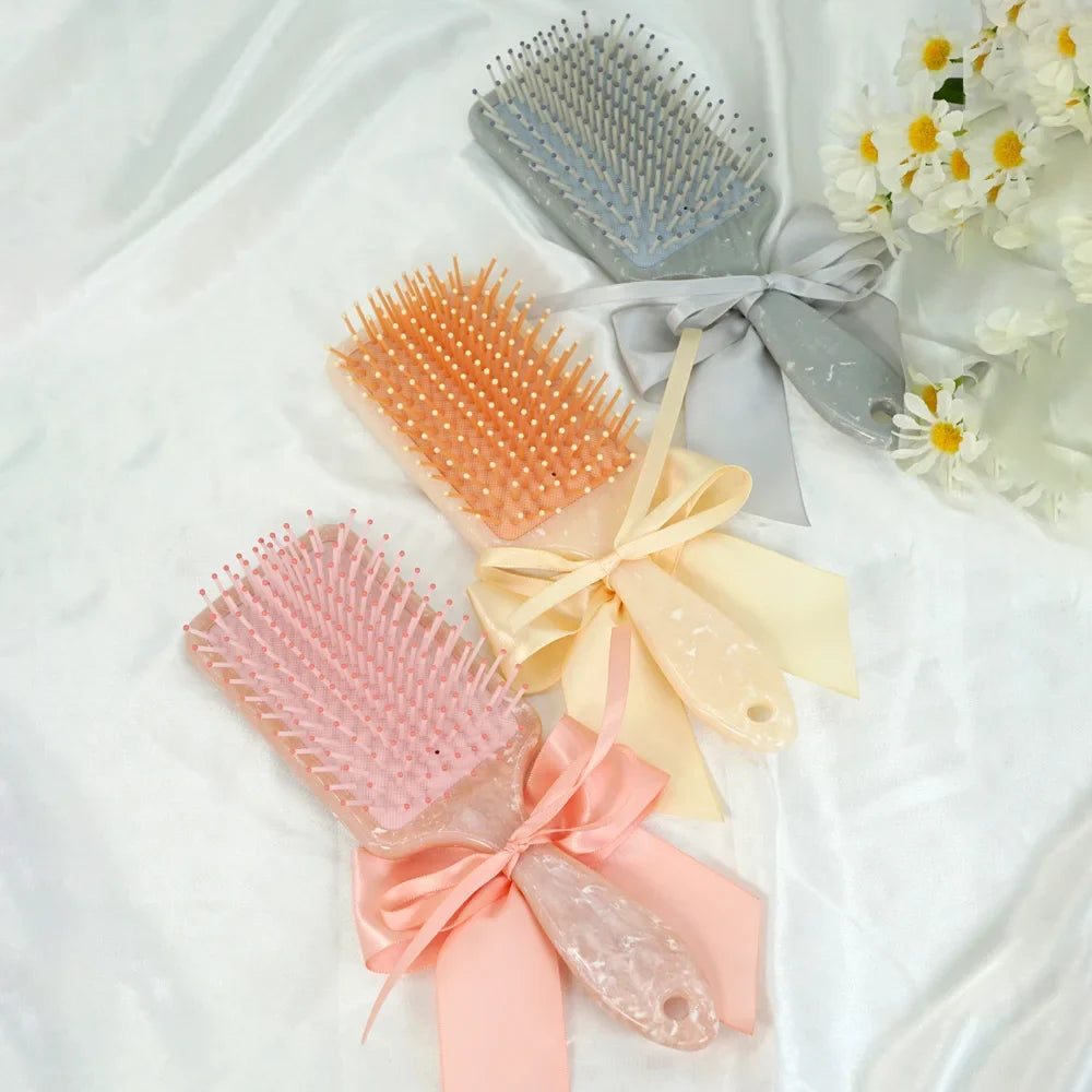 1pc Customized Personalized Hair Brush Engraved Name Scalp Massage Airbag Hairbrush Hairdressing Comb Mother's DAY Gift