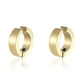 Stainless Steel Cuff Earrings for Men | Non Piercing Clip On Hoop Set