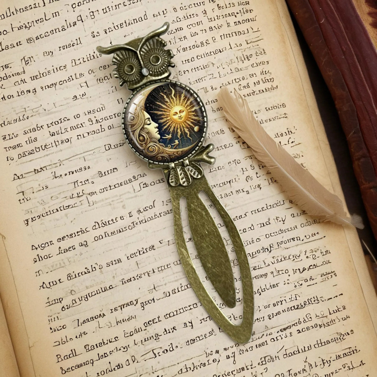 1/3Pcs Metal Bookmarks, Vintage Sun Moon Celestial Pattern Book Markers Page Clips, Reading Accessories Gift for Book Lovers