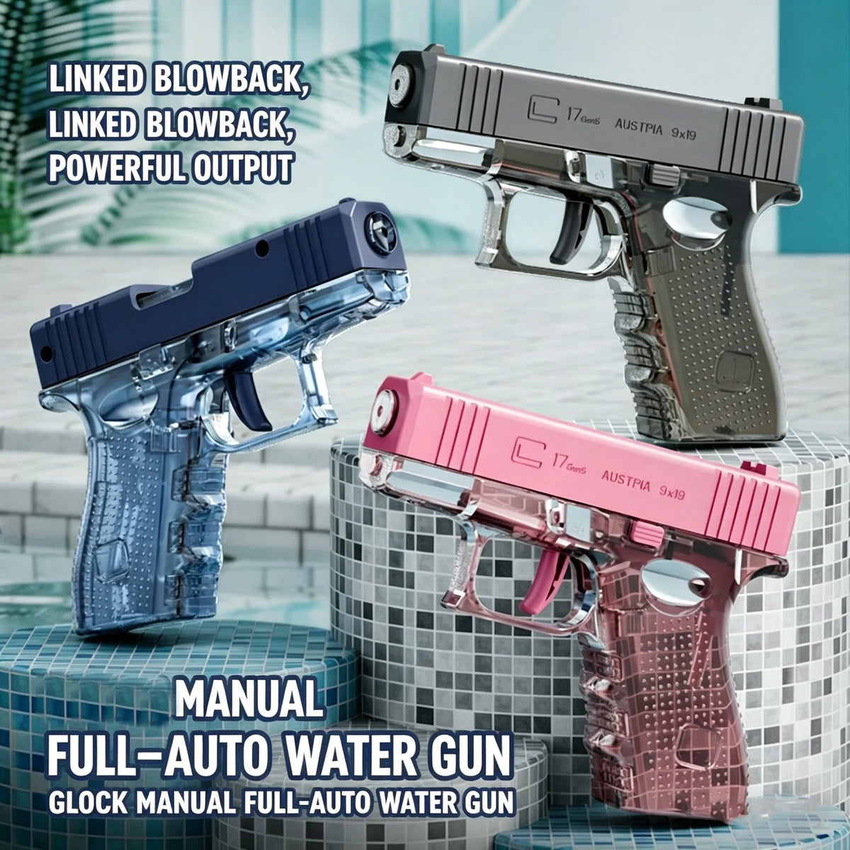 Mini Water Gun Pistol | Continuous Shooting Toy for Summer Outdoor Fun