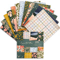 24 Sheets Craft Paper Pads | Origami Scrapbooking Art Backgrounds
