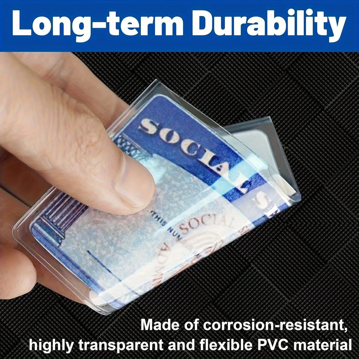 8 Pcs PVC Card Protective Cover | Secure Storage Solution for Credit Cards and ID