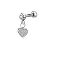 Moon Star Cartilage Earring Set | Cute Tragus Helix Daith Jewelry