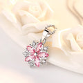 925 Sterling Silver Necklace Zircom for Women 18k Gold Plated Jewelry Pendant Birthday Party Gift Jewelry Gift N12
