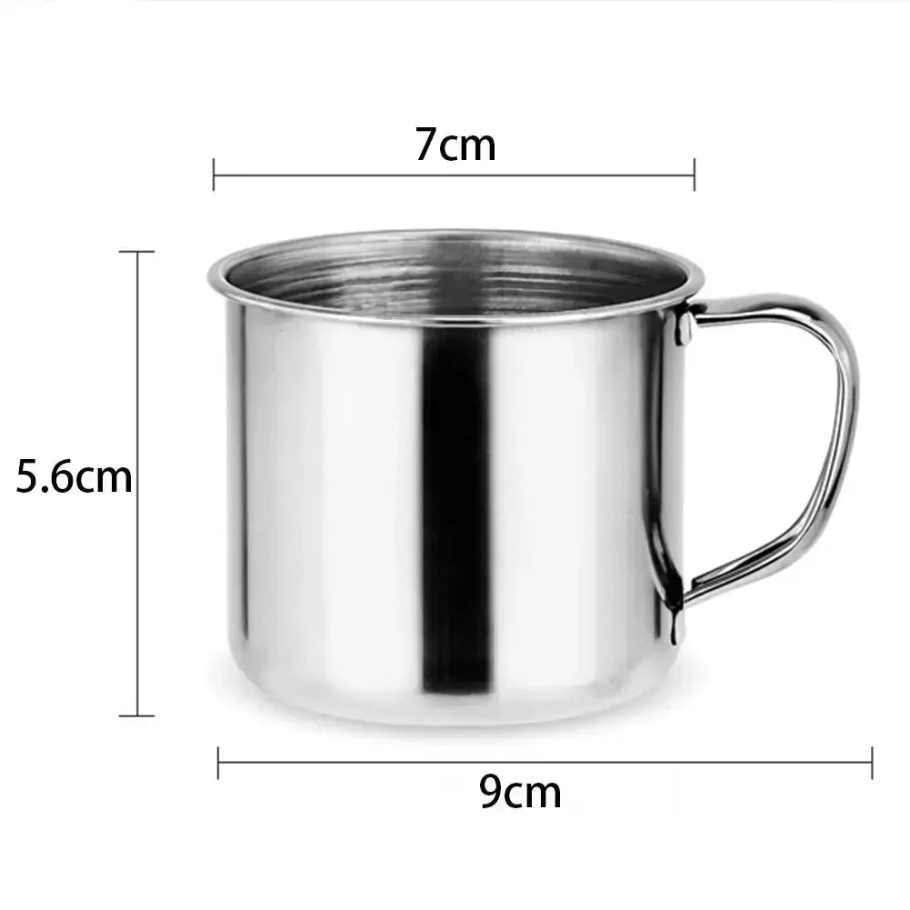 Portable Stainless Steel Camping Mug | Insulated Travel Coffee Cup 100ml