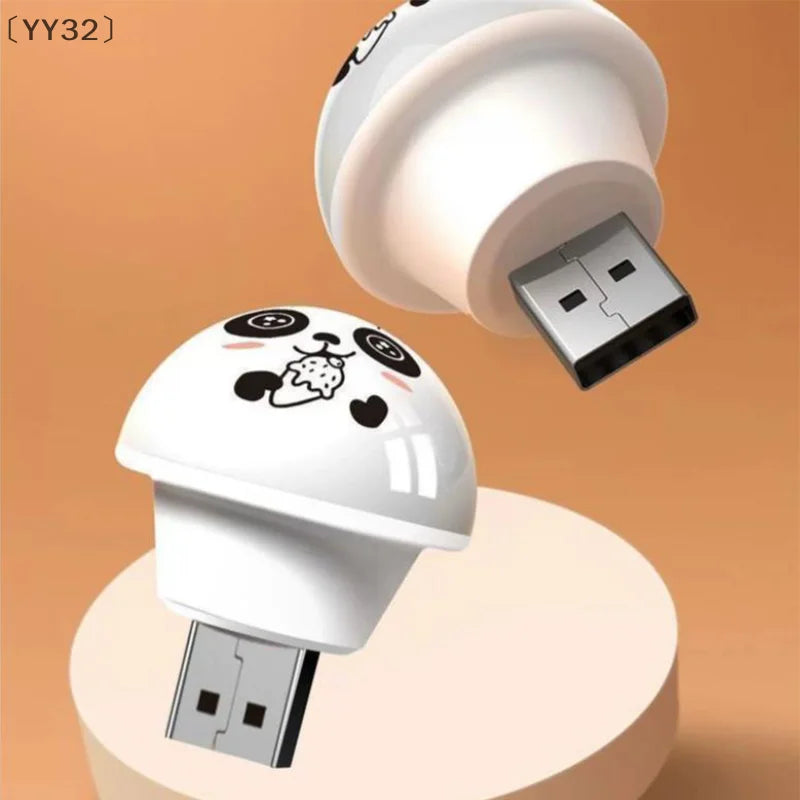 USB Panda Smart Voice Controlled Night Light | AI-Powered Bedside Lamp for Kids and Adults
