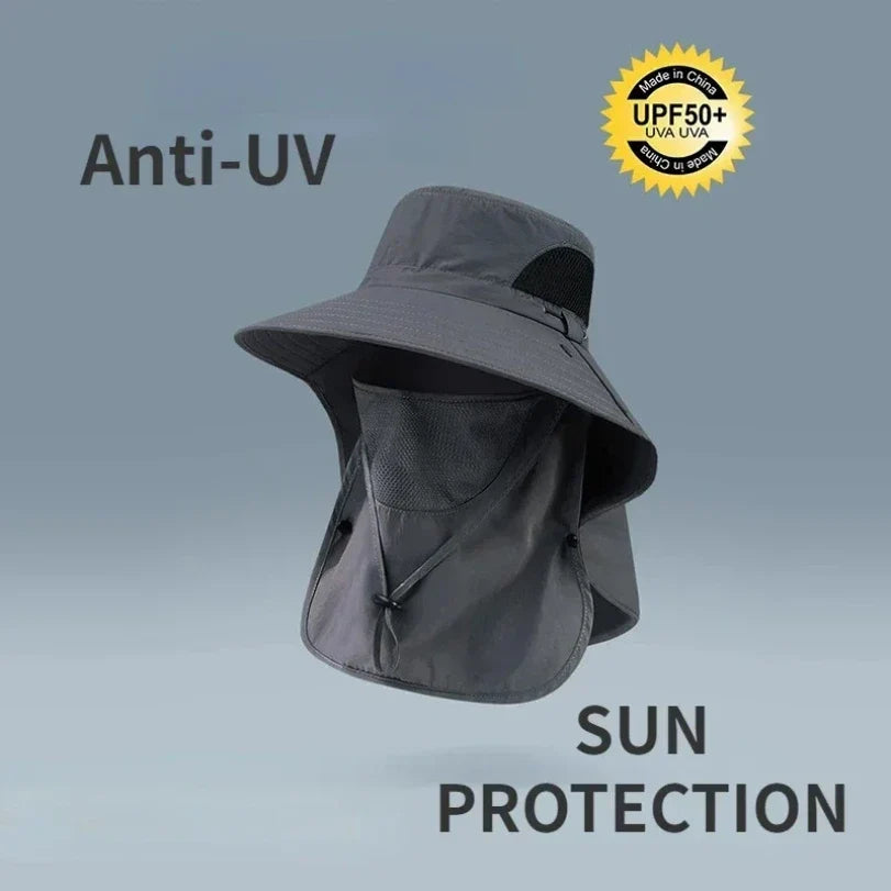 All-Season Outdoor Sun Hat | UV Protection Fishing Cap with Neck Flap