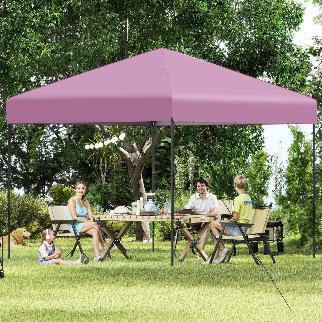 10 X 10 Feet Pop up Canopy Tent with Portable Carrying Bag and 8 Stakes