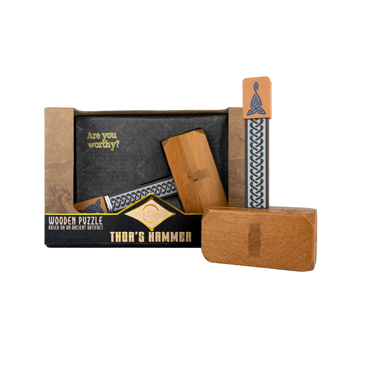 Thor's Hammer - Wooden Dexterity Puzzle