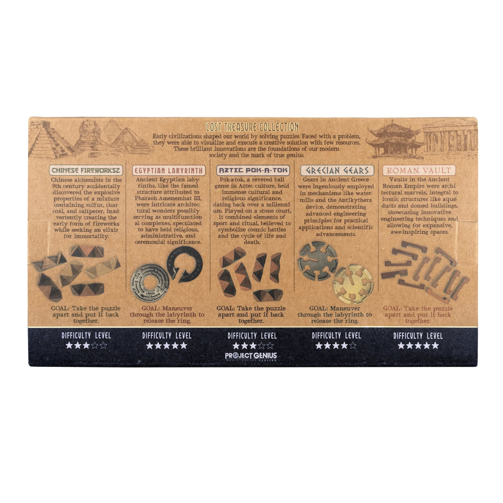 Lost Treasure Collection - 5-Pack of Brainteasers