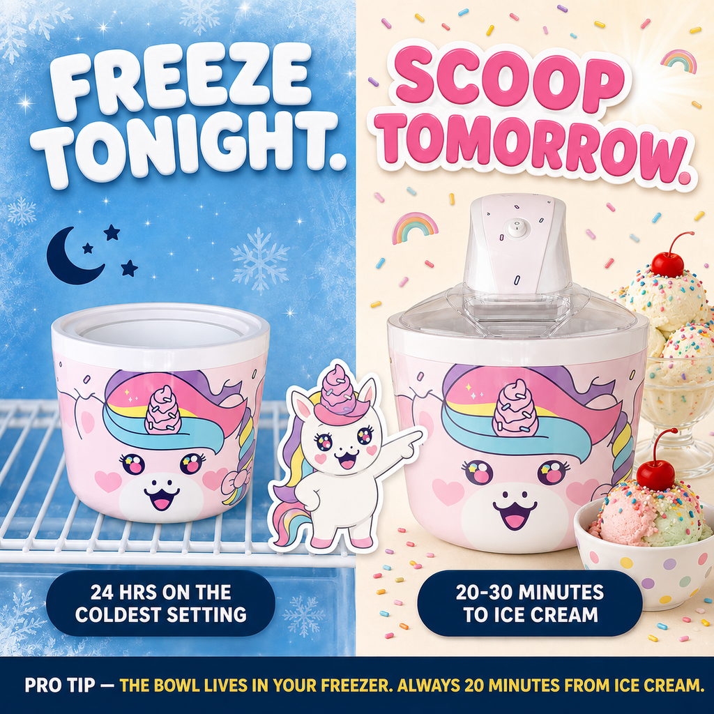 Electric Ice Cream Maker for Kids (1.2 Qt)
