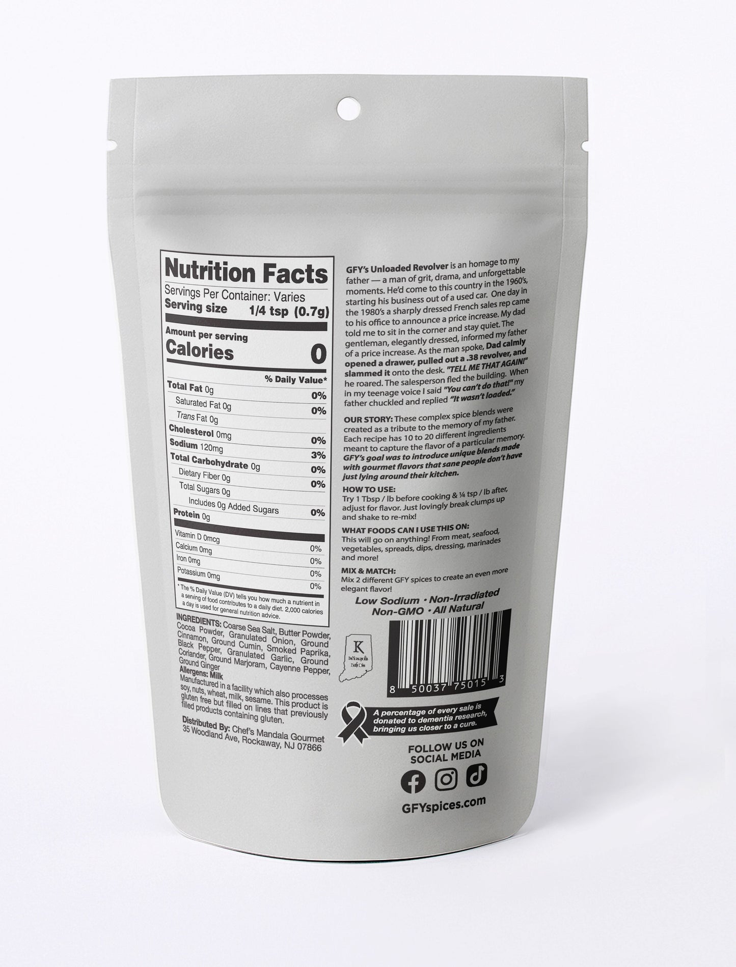 GFY - Unloaded Revolver Seasoning (6oz)