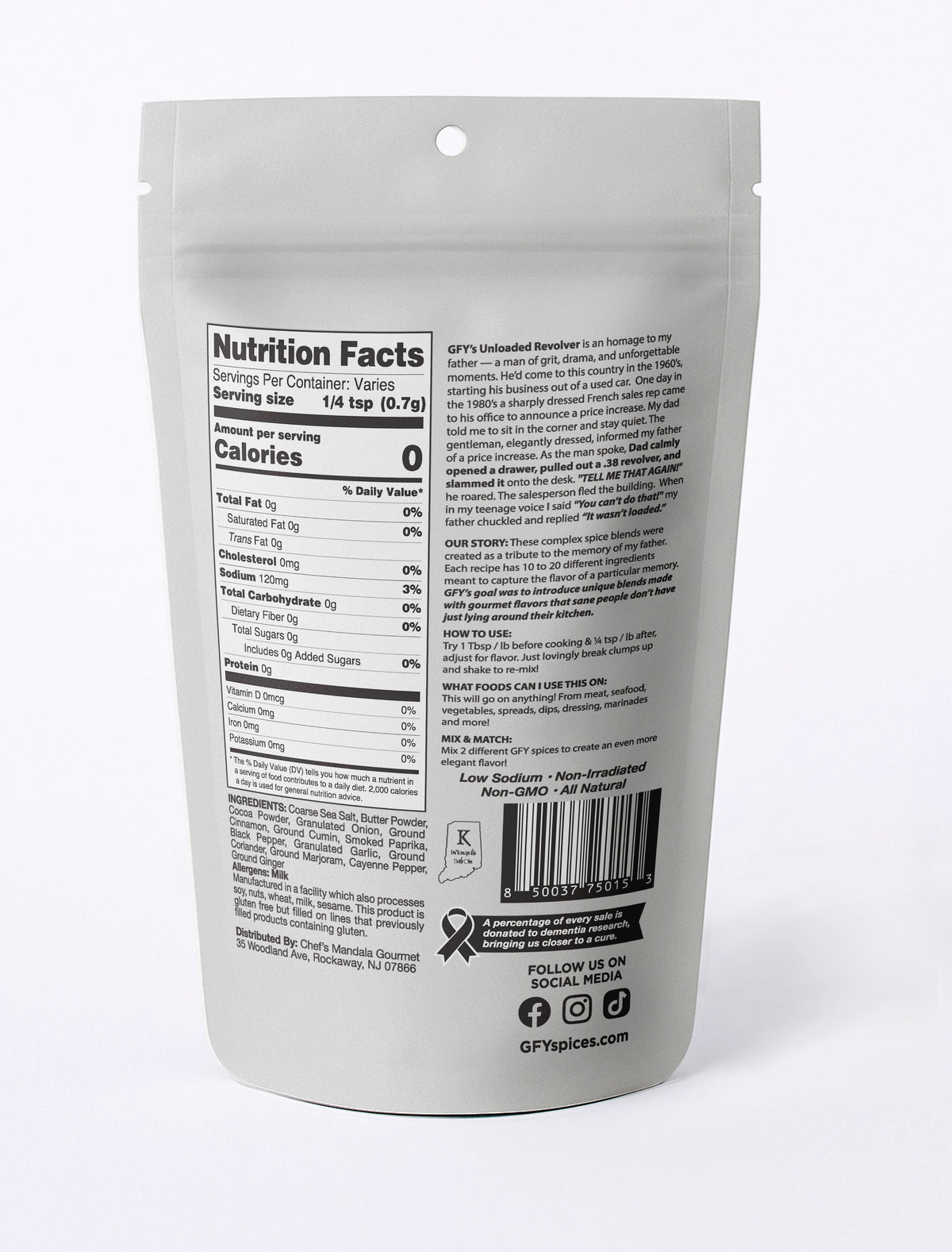 GFY - Unloaded Revolver Seasoning (6oz)