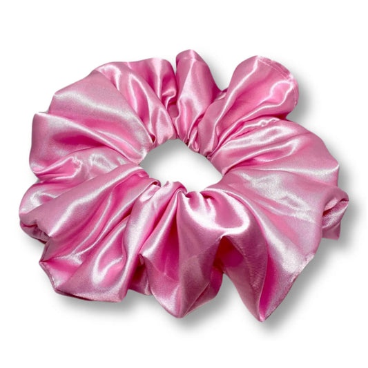 Pink Silk Scrunchie