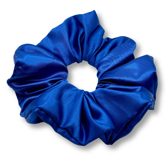 Royal Blue Silk Scrunchie