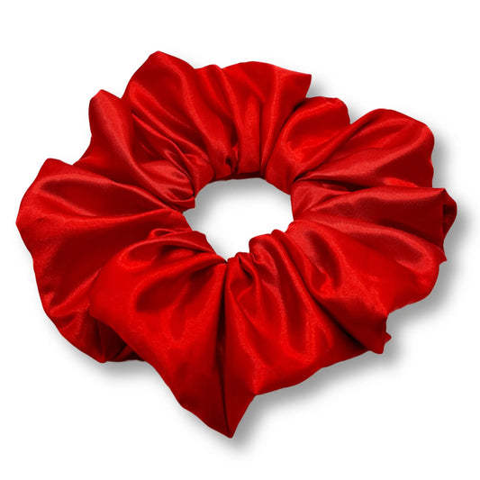 Red Silk Scrunchie