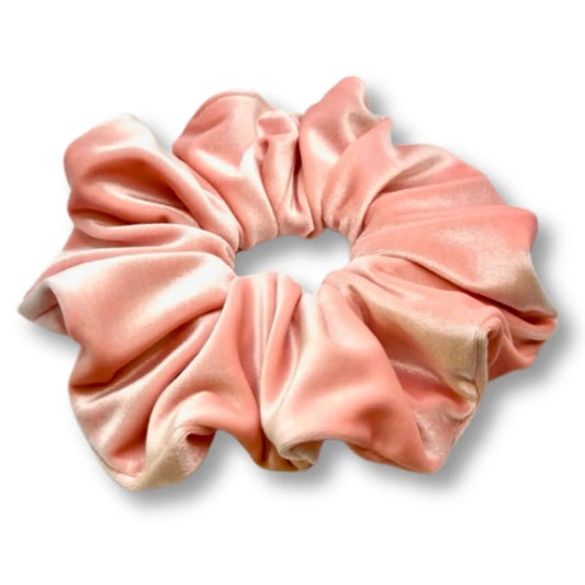Pink Velvet Scrunchie