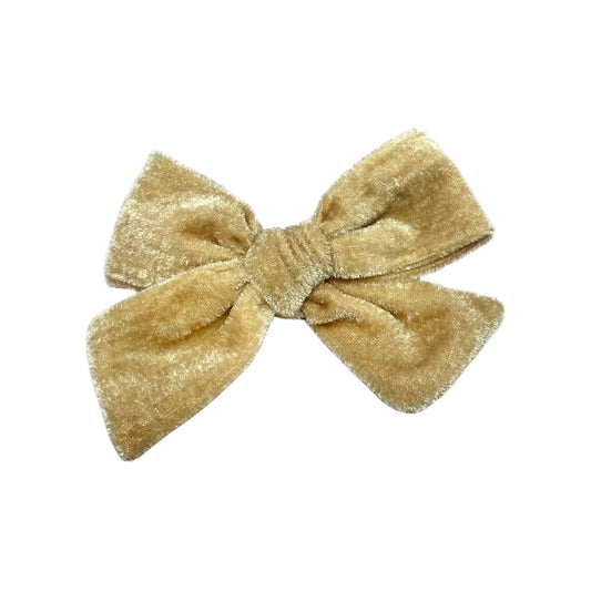 Hazelnut Velvet Bow