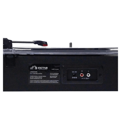 Victor Lakeshore 5-in-1 Hybrid Bluetooth Turntable System w USB and RCA Output