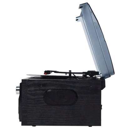 Victor Cosmopolitan 8-in-1 Turntable Music Center with Bluetooth, USB & Cassette