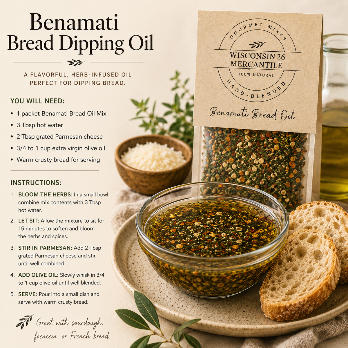 Benamati Blend Seasoning Dip Mix & Oil Blend