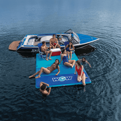 WOW Watersports 10'x8'x6" Drop Stitch Vacation Station Dock w Handles