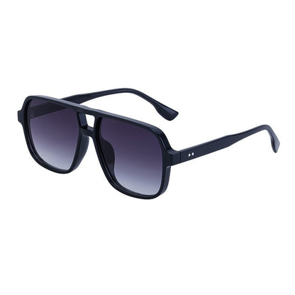 Retro Large Full Square Frame UV400 UV Protection Outdoor Sunglasses