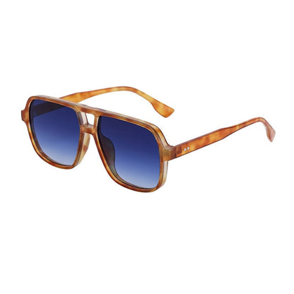 Retro Large Full Square Frame UV400 UV Protection Outdoor Sunglasses