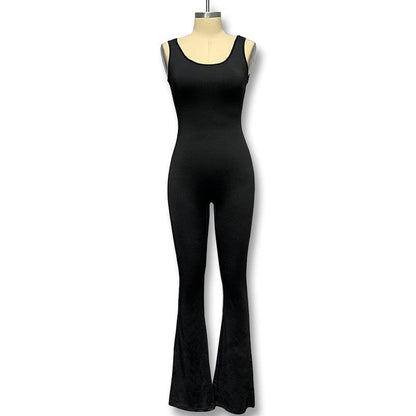 Hollow Out Seamless Bodysuit in Solid Color