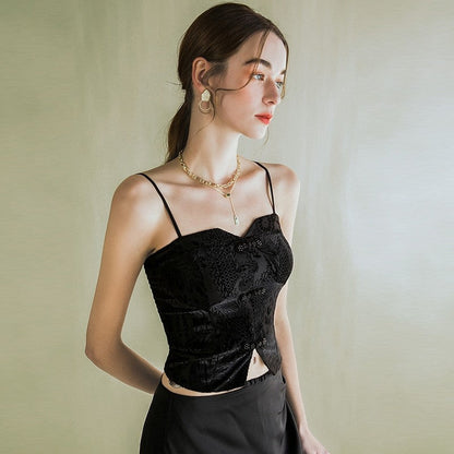 Designer's Inner Bondage Tube-Top Vest with Adjustable Straps