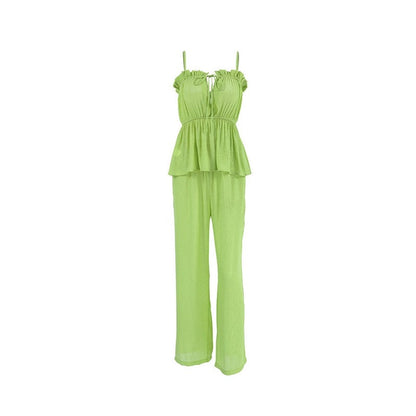 Two-Piece Camisole and Long Pants Pajama Set