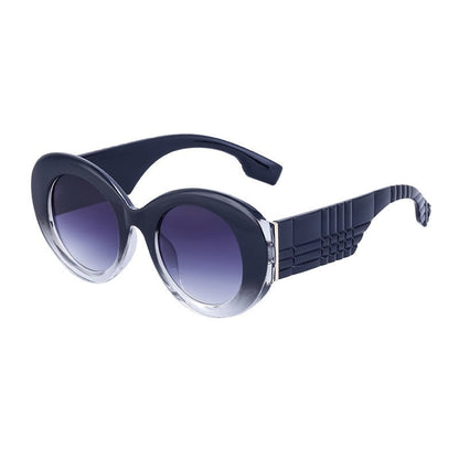 Oval Frame Wide Leg Sunglasses For Women