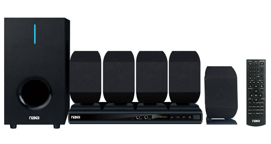 Naxa 5.1 Channel High-Powered Home Theater DVD & Karaoke Speaker System (ND-864)