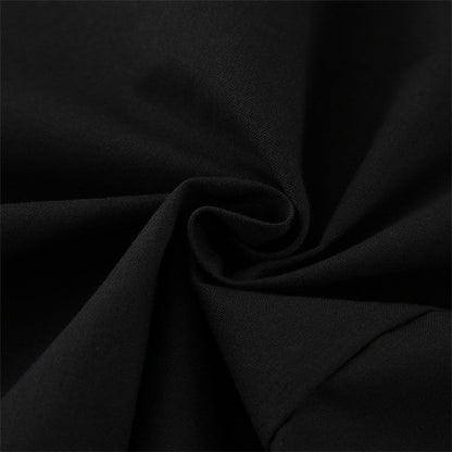 Long-Sleeve Cotton Linen Split Comfortable Pajama Set for Women