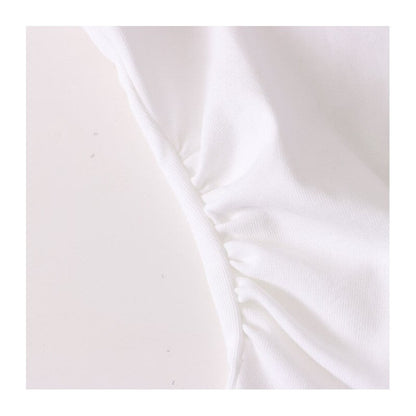 Round Hem Side Buckle T-Shirt