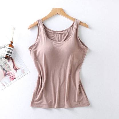 Seamless Padded Wireless Camisole in Solid Color
