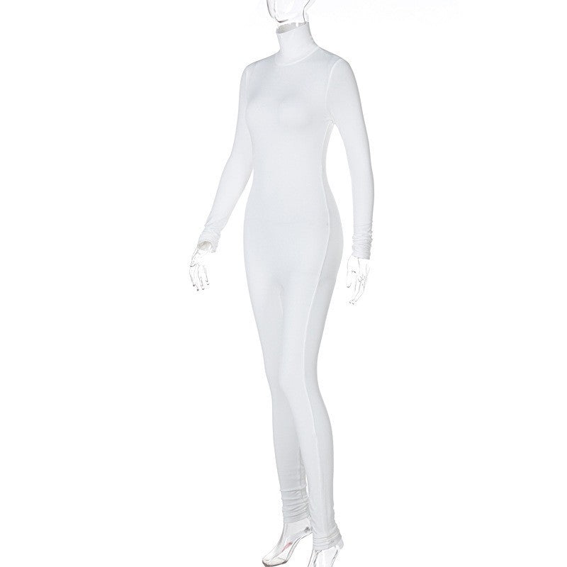 : Women's Yoga Jumpsuit Long Sleeve Solid Color Bodysuitwomen's Long Sleeve Solid Color Yoga Jumpsuit Bodysuit