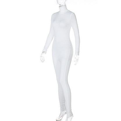 : Women's Yoga Jumpsuit Long Sleeve Solid Color Bodysuitwomen's Long Sleeve Solid Color Yoga Jumpsuit Bodysuit