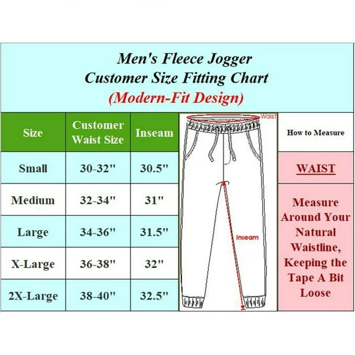 3-Pack Mens Slim Fit Fleece Jogger Sweatpants (S-3XL)