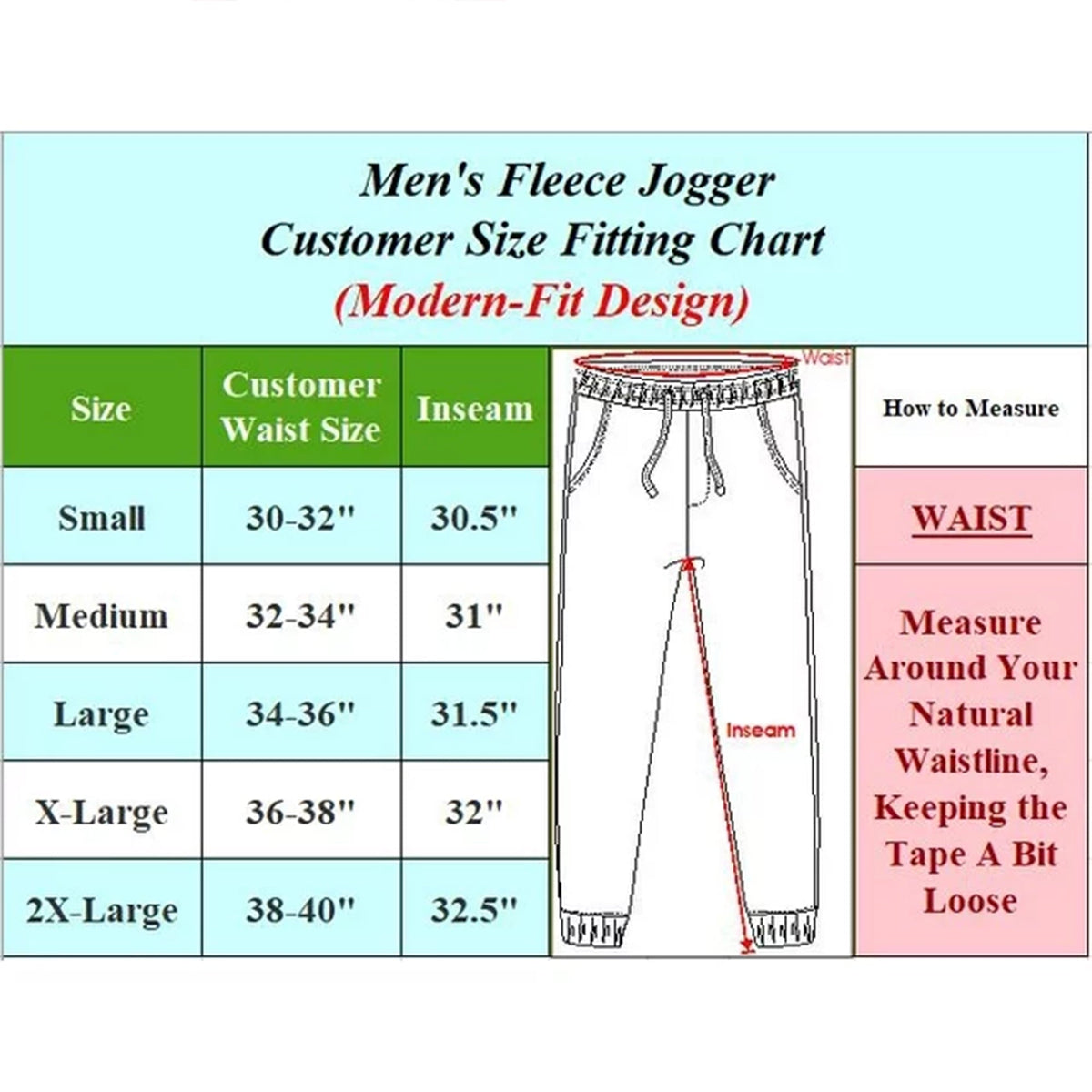 3-Pack Mens Slim Fit Fleece Jogger Sweatpants (S-3XL)