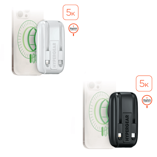 HyperGear Mag Grip Go 5000mAh Wireless Power Bank